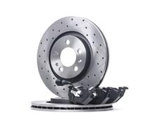 RIDEX 3405B1121 Kit de discos de freno y pastillas