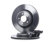 RIDEX 3405B1435 Kit de discos de freno y pastillas