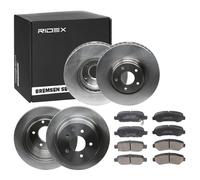 RIDEX 3405B1561 Kit de discos de freno y pastillas