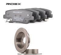 RIDEX 3405B1861 Kit de discos de freno y pastillas