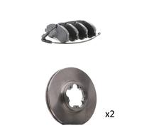 RIDEX 3405B3437 Kit de discos de freno y pastillas