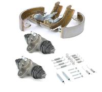 RIDEX 3859B0080 Kit frenos disco de tambor Trasero Kit freno frenos de tambor Zapatas de freno compatible con VW Transporter T4 Bus 70B, 70C, 7DB, 7DK, 70J, 70K, 7DC, 7DJ