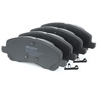 RIDEX 402B0112 Juego para eje Juego de pastillas de freno Delantero con muelle con accesorios con chapa antichirrido Compatible con MITSUBISHI OUTLANDER III GGW, GFW, ZJ