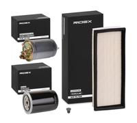 RIDEX 4055F24099 Kit de filtros Juego de filtro Set de filtros Juego de filtros compatible con VW GOLF II 19E, 1G1 GOLF III 1H1 GOLF I 17 Caddy I Pick-up 14 Jetta II 19E, 1G2, 165 Jetta Mk1 16