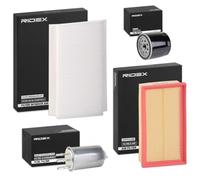 RIDEX 4055F27530 Kit de filtros con filtro de aire sin tornillo purga aceite con válvula bloqueo de retorno Compatible con FORD Focus Mk1 Hatchback DAW, DBW Gasóleo