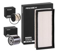 RIDEX 4055F7595 Kit de filtros Juego de filtro Set de filtros Juego de filtros compatible con VW Golf IV Hatchback 1J1, OPEL Astra J Hatchback P10, AUDI A6 C6 Avant 4F5, RENAULT MASTER III Furgón FV