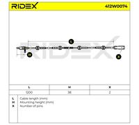RIDEX 412W0074 Sensor ABS