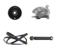 RIDEX 542R0398 Juego de correas trapeciales poli V con amortiguador de tensado rodillo tensor compatible con MERCEDES-BENZ SLK R170