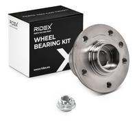 RIDEX 654W0124 Juego de cojinete de rueda Delantero Trasero con material de montaje/fijación con cojinete rueda incorporado con buje de rueda Compatible con VW Multivan T5 7HM, 7HN, 7HF, 7EF, 7EM, 7EN