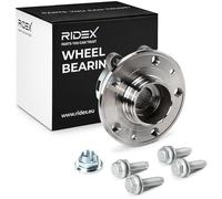 RIDEX 654W0316 Juego de cojinete de rueda Delantero con sensor ABS incorporado con tornillos Compatible con RENAULT LAGUNA III Grandtour KT0/1