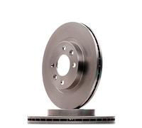 RIDEX 82B0016 2x Disco de freno Delantero sin tornillos Compatible con RENAULT Twingo 2 CN0