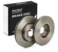 RIDEX 82B0079 2x Disco de freno Delantero sin tornillos Compatible con RENAULT Clio 3 Hatchback BR0/1, CR0/1