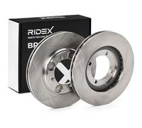RIDEX 82B0496 2x Disco de freno Delantero sin tornillos compatible con HYUNDAI SONATA IV EF