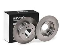 RIDEX 82B0585 2x Disco de freno Trasero sin tornillos compatible con HYUNDAI SONATA V NF