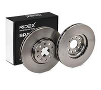 RIDEX 82B0819 2x Disco de freno Delantero sin tornillos Compatible con VW Tiguan II AD1, AX1