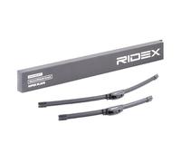 RIDEX Escobilla Limpiaparabrisas Juego de 2 Escobillas con spoiler Delante | Tipo de escobilla: Escobilla con hoja plana & Sin marco | Longitud 1: 600mm | Longitud 2: 400mm 298W0201
