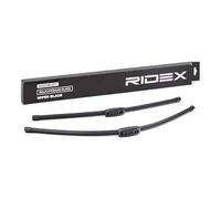 RIDEX Escobilla Limpiaparabrisas Juego de 2 Escobillas con spoiler Delante | Tipo de escobilla: Escobilla con hoja plana & Sin marco | Longitud 1: 700mm | Longitud 2: 575mm 298W0006