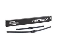 RIDEX Escobilla Limpiaparabrisas Juego de 2 Escobillas con spoiler Delante | Tipo de escobilla: Sin marco | Longitud 1: 650mm | Longitud 2: 400mm 298W0106