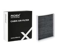 RIDEX Filtro de habitáculo 424I0636 Filtro de carbón activado Altura: 30,0 Ancho: 177 Longitud: 200,0 compatible con OPEL Combo D Furgoneta/Familiar X12 Combo D Tour X12 Combo Caja/Chasis X12