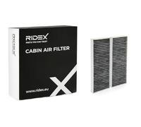 RIDEX Filtro de habitáculo 424I0672 Filtro de carbón activado Altura: 25 Ancho: 100 Longitud: 264 compatible con NISSAN NP300 Navara Pick-up D40 NP300 Navara Pick-up D23 Pathfinder III R51 NAVARA D22