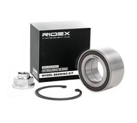 RIDEX Juego de cojinete de rueda 654W0577 Eje delantero, izquierda & derecha 40mm Diámetro exterior: 72,08mm con anillo sensor magnético incorporado