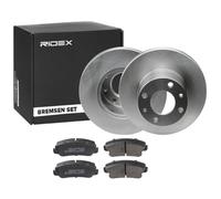 RIDEX Kit de Discos de Freno y Pastillas - Discos de Freno Eje delantero 228 macizo - Pastillas de Freno compatible con MERCEDES-BENZ CLA Coupé C117, SKODA ROOMSTER 5J, FIAT Uno Hatchback 146 REGATA