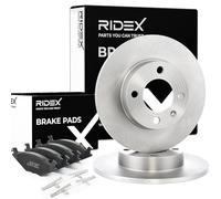 RIDEX Kit de Discos de Freno y Pastillas - Discos de Freno Eje delantero 239 macizo - Pastillas de Freno compatible con VW GOLF II 19E, 1G1 sin tornillos