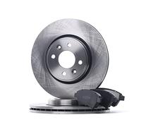 RIDEX Kit de Discos de Freno y Pastillas - Discos de Freno Eje delantero 280,0 ventilado - Pastillas de Freno compatible con RENAULT MEGANE II Ranchera familiar KM0/1 SCÉNIC II JM0/1 KANGOO KC0/1 sin