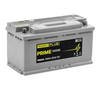 RIDEX PLUS 1S0023P Prime Batería Coche 100Ah 920A 12V DIN/ISO L5 Baterías de Arranque de 95Ah 90Ah Compatible con VW Multivan T5 7HM, 7HN, 7HF, 7EF, 7EM, 7EN Touareg 7LA, 7L6, 7L7