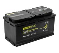 RIDEX PLUS 1S0036P AGM Start-Stop Batería Coche 95Ah 860A 12V B13 DIN/ISO L5 Baterías de Arranque de 90Ah 85Ah 80Ah Compatible con VW Passat B8 Variant 3G5, CB5, BMW 5 Touring F11, AUDI A4 B8 Avant