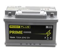 RIDEX PLUS 1S0038P Prime Batería Coche 75Ah 720A 12V B13 DIN/ISO LB3 Baterías de Arranque de 70Ah 65Ah Compatible con VW GOLF II 19E, 1G1 GOLF III 1H1 Polo II Hatchback 86C, 80 Polo Coupé 86C, 80, BMW