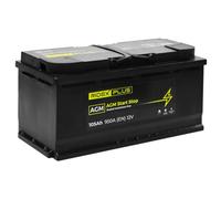 RIDEX PLUS 1S0053P AGM Start-Stop Batería Coche 105Ah 950A 12V B13 DIN/ISO L6 Baterías de Arranque de 100Ah 95Ah Compatible con BMW 5 Touring F11 5 Sedán F10, AUDI A4 B8 Avant 8K5 A6 C7 Avant 4G5, 4GD