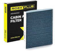 RIDEX PLUS Filtro de habitáculo 424I0215P Filtro de partículas Filtro de carbón activado Altura: 29 Ancho: 235 Longitud: 250 compatible con VW Polo V Hatchback 6R1, 6C1 Polo IV Hatchback 9N, 9A