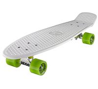 Ridge Big Brother Mini Cruiser - Skateboard, Color Blanco/Verde, Talla 69 cm