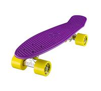 Ridge Original 22" Cruiser Skateboard, Unisex, Morado/Amarillo (Violet/Jaune), 55 cm