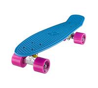 Ridge Original 22" Cruiser Skateboard, Unisex-Youth, Azul/Rosa, 56 cm