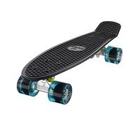 Ridge Original 22" Cruiser Skateboard, Unisex-Youth, Negro/Azul Claro, 56 cm
