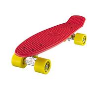 Ridge Original 22" Cruiser Skateboard, Unisex-Youth, Rojo/Amarillo, 56 cm