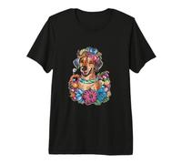 Ridgeback de Rodesia y Hermosas Flores Camiseta Premium