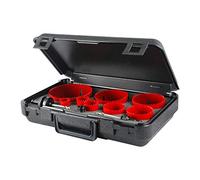 RIDGID 26991 Modelo 1251 - Juego de sierras de corona (25 mm), 1 1/4" (32 mm), 1 3/8" (35 mm), 2" (51 mm), 2 1⁄8" (54 mm), 3" (76 mm), 3 5/8" (92 mm), 4 1/2" (111 mm) 4 mm)