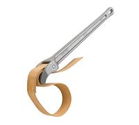 RIDGID 31360 Número 5 Llave de correa de aluminio para tubos, Llave de correa ajustable con capacidad de 5 pulgadas y correa de 29 1/4 pulgadas