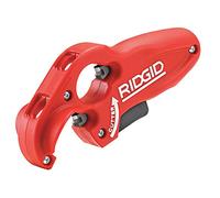 RIDGID 41608 PTEC 3000 Cortador de tubos de plástico de pared fina versátil de PE, PP, PVC para cordales de 1-1/4" y 1-1/2", corta, limpia, desbarbado y biseles