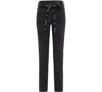Riding Culture High Waist Vaqueros de moto para mujer, negro, tamaño 30 31