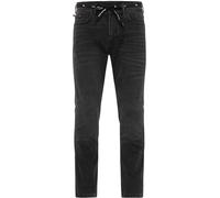 Riding Culture Tapered Slim Black Vaqueros de moto, negro, tamaño 30 34 para Hombres