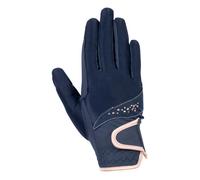 Riding gloves -Rosegold Glamour- Style HKM - black / XXL