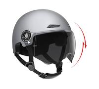 Riding Helmet - Open Face Motorcycle Scooter Helmet, Lightweight Quick Release Headwear with UV Sun Visor, Secure Fit Function, Ideal for Commuting Touring Weekend Riders Friends
