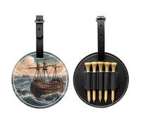 Riding The Waves - Bolsa de almacenamiento multifuncional para camisetas de golf, material de poliuretano duradero