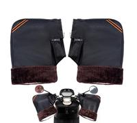 Riding Weather Gauntlet - PU Leather Velvet Shield, Windproof Mittens | Insulated Protection with Waterproof Comfort, Coverage For Motorcycle Snowmobile Scooter Winter Commuting Adventures