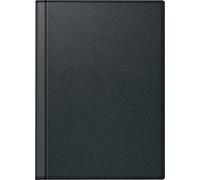 rido/idé 7013008901 - Agenda de bolsillo perfecto/Technik I, 2 páginas = 1 semana, 100 x 140 mm, cubierta de piel, color negro Rio, calendario 2021
