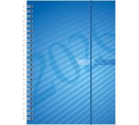 rido/idé 7021102306 | Buchkalender Mod. futura 2 2026 | A5, Kunststoff, blau